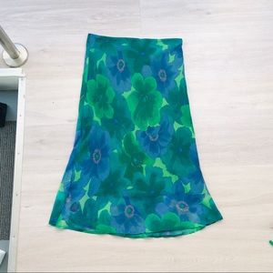 Floral vintage Midi skirt